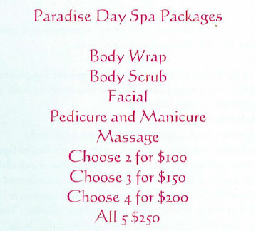 Day Spa packages banner 2
